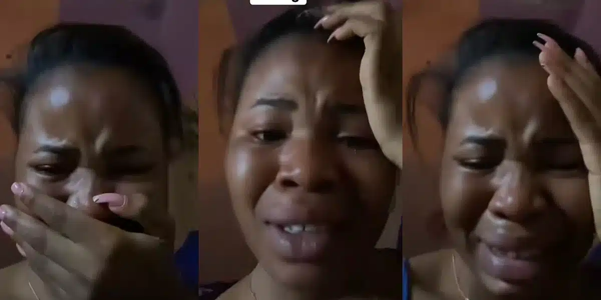 After her seven-year partner marries another woman, the lady sobs.