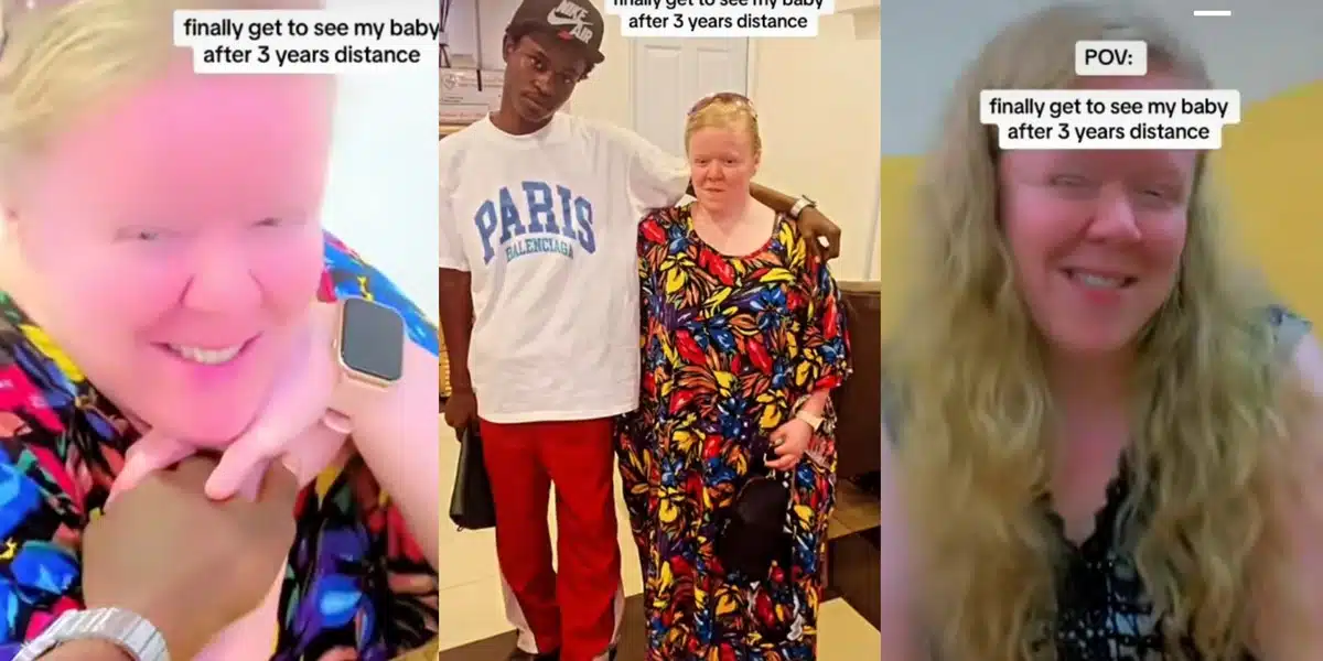 “Green card + Japanese love”: Nigerian man wins over many, reunites with Caucasian partner following three years of virtual courtship