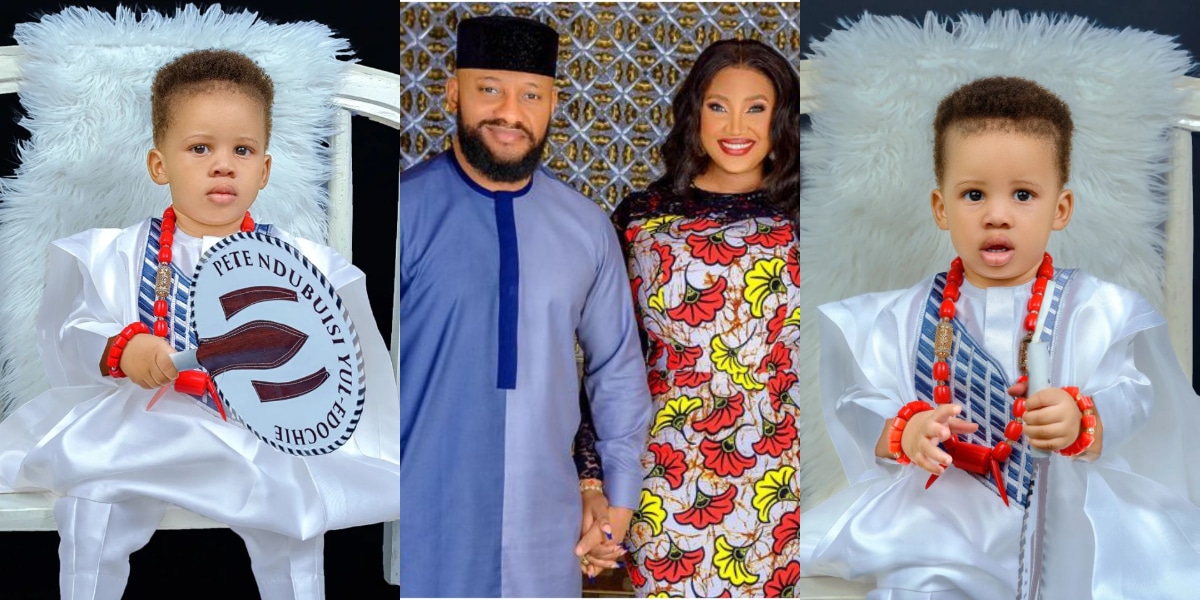 Judy Austin and Yul Edochie celebrate their second son’s birthday.